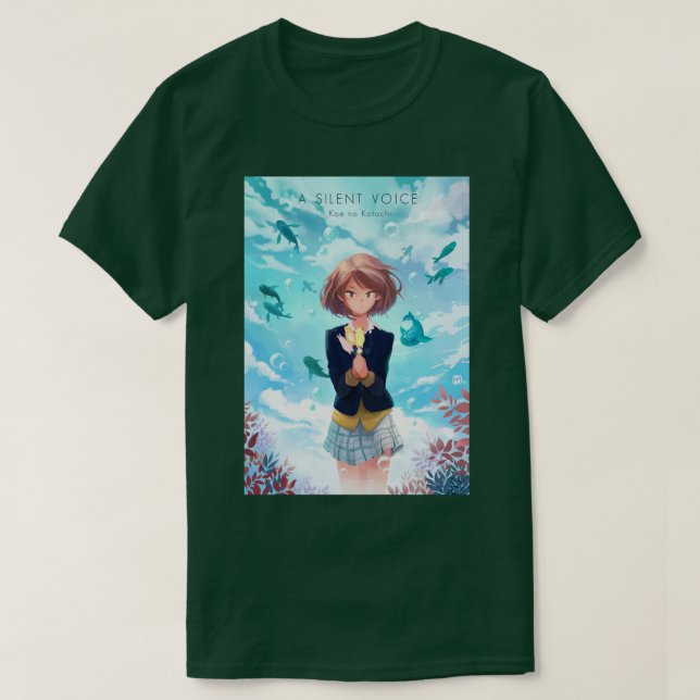 En tyst röstshouya ishida shouko nishimiya 4 t shirt (Design framsida)
