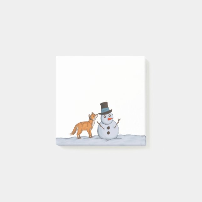 En tyst Snö-dag Post-it Block (Framsida)