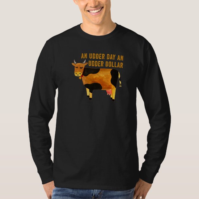 En Udder-dag och en Udder-dollarsolcellspun T Shirt (Framsida)