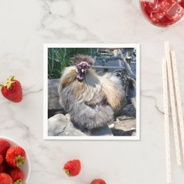 En uggla fluffy Chicken. Pappersservett