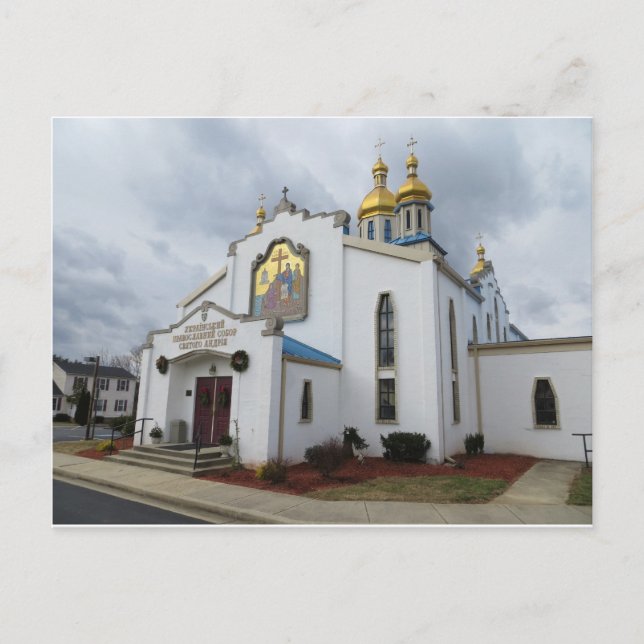 En ukrainsk ortodox kyrka, 1 vykort (Framsida)