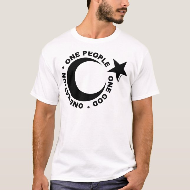 En Ummah Star och Crescent T-shirt (Framsida)