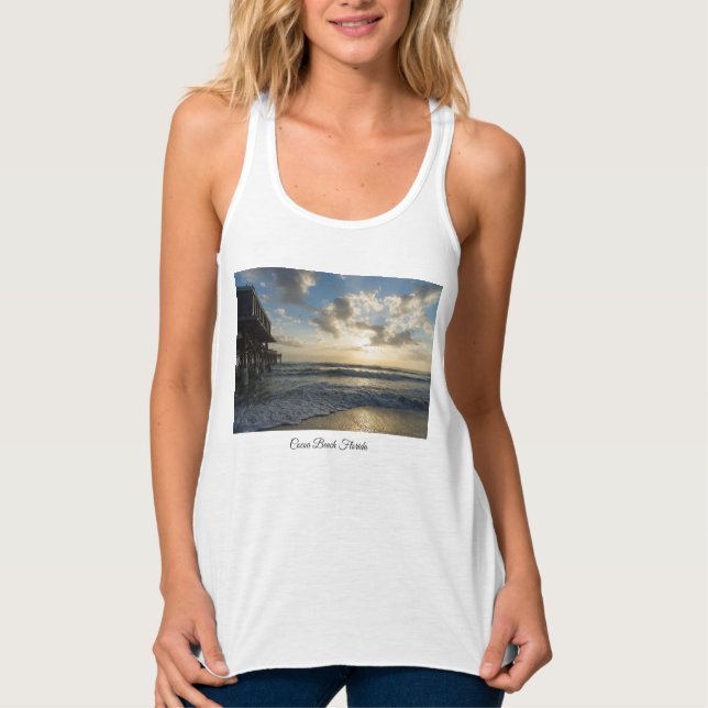 En underbar Beach-morgon Linne Med Racerback (Framsida)