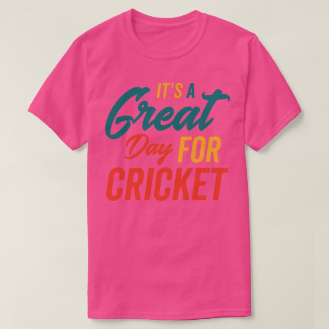 En Underbar dag för Cricket T Shirt (Design framsida)