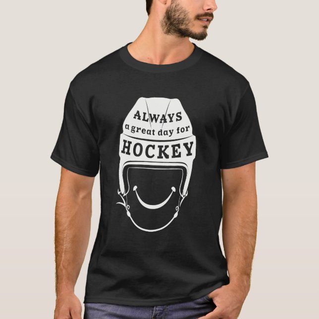 En Underbar dag för Hockey Manar Shirt T Shirt (Framsida)