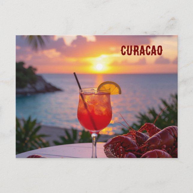 En underbar eftermiddag på CURACAO  Helg Vykort (Framsida)