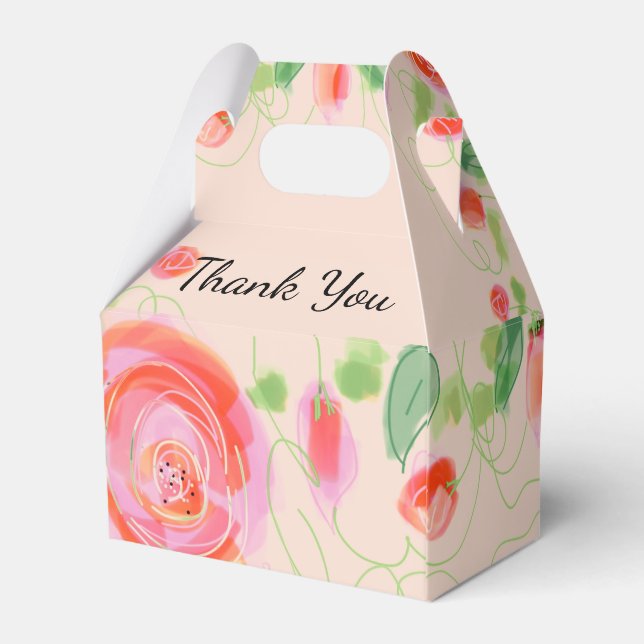 En underbar favoritruta för Bröllop gäst Presentaskar (Baksidan Sidan)