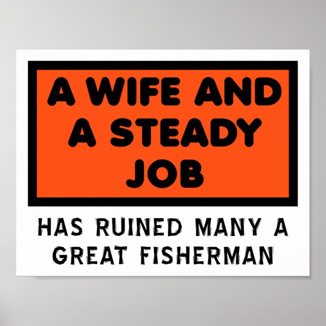 En Underbar Fiskerman Funny Poster (Framsidan)