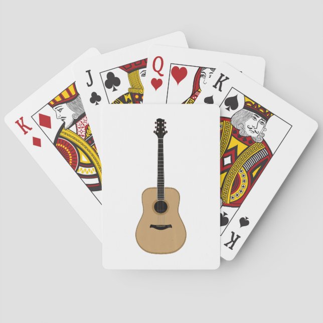 En underbar gitarr casinokort (Baksidan)