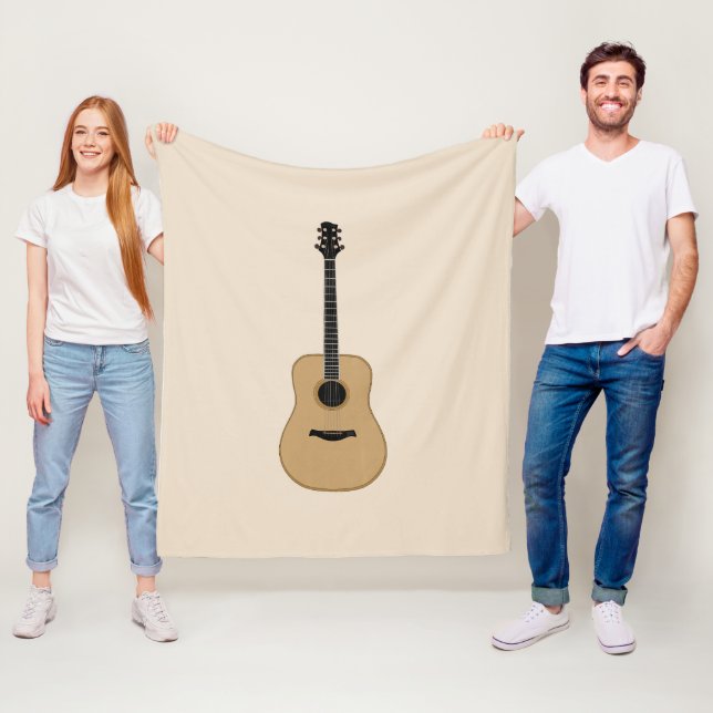 En underbar gitarr fleecefilt (På plats)