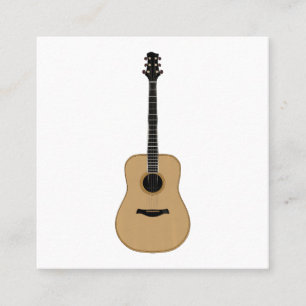 En underbar gitarr fyrkantigt visitkort
