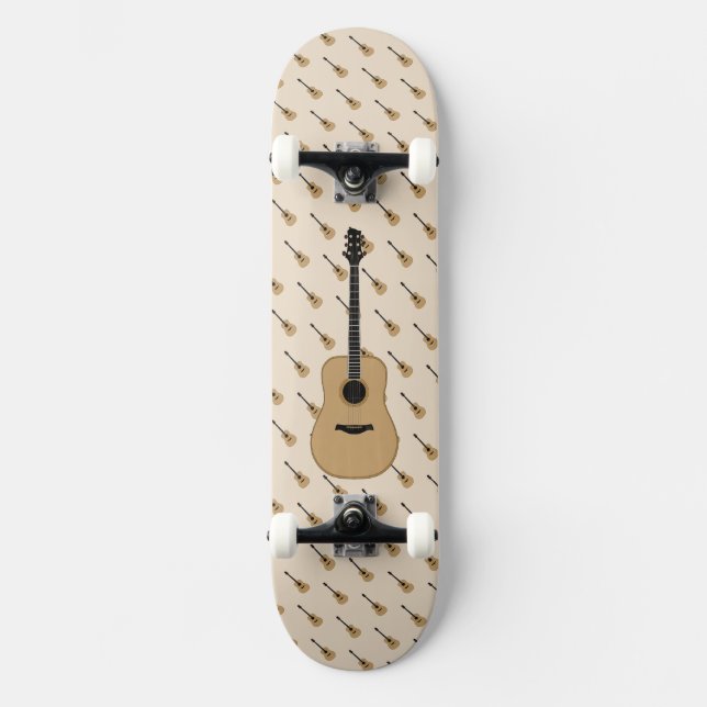 En underbar gitarr mini skateboard bräda 18,5 cm (Framsida)
