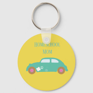 En underbar homeschool mamma hippie-bil nyckelring