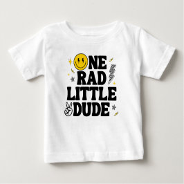 En underbar liten kille pojkens retro 1-årsdag t shirt