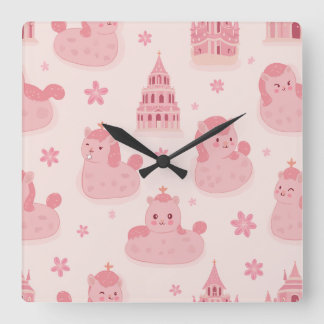 en underbar månadsklocka fyrkantig klocka