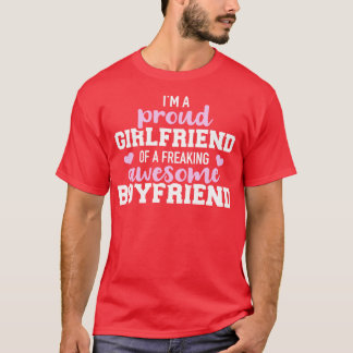 En underbar och söt bojfriens flickvän t shirt