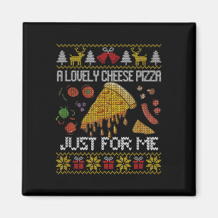 En underbar ost Pizza just för mig Ensam Home Chri Magnet
