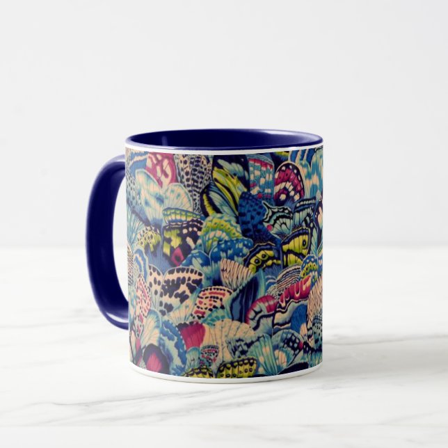 En underbar Philip Jacobs Fabric Butterfly Vinge M Mugg (Framsida vänster)