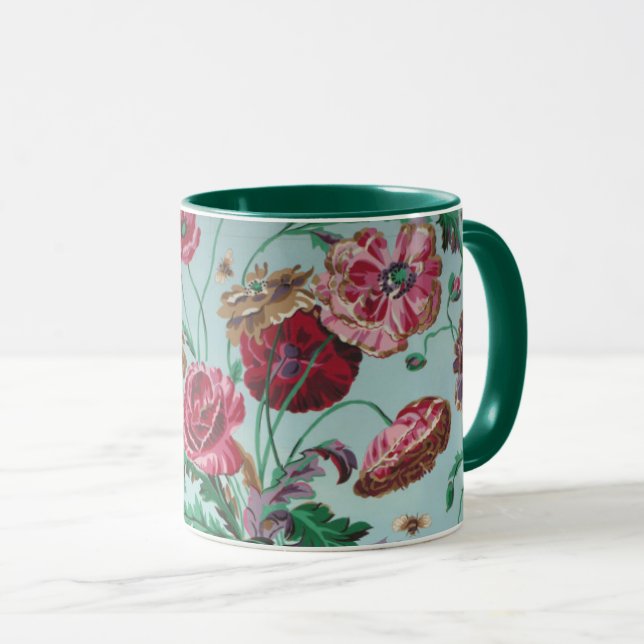 En underbar Philip Jacobs Fabric Maj Poppy mugg (Framsida höger)