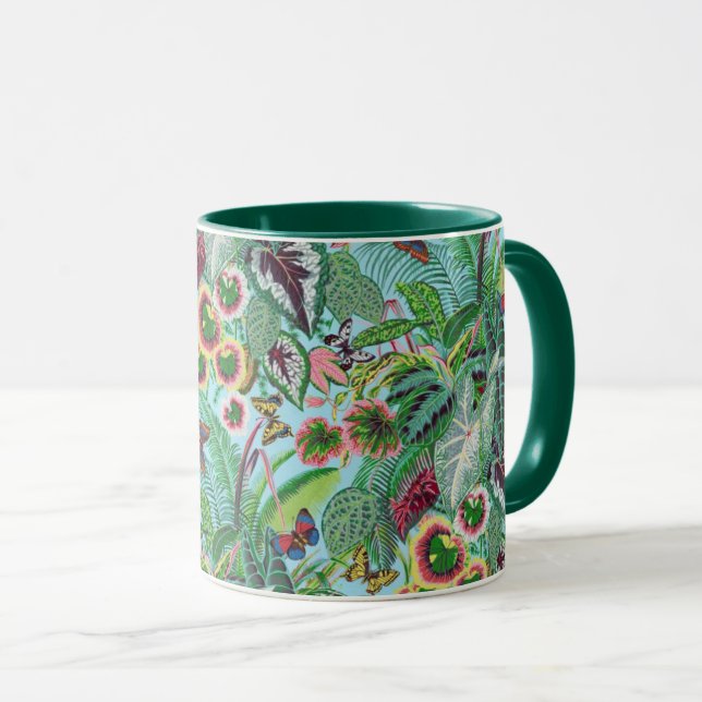En underbar Philip Jacobs Fabric Tropical Lövs mug Mugg (Framsida höger)