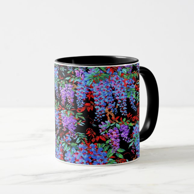 En underbar Philip Jacobs Fabric Wisteria mugg (Framsida höger)