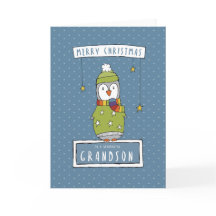 En underbar sonsonjulkort