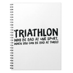 En underbar Triathlon-gåva till din vän eller fami Anteckningsbok