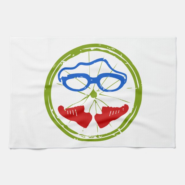 En underbar Triathlon-gåva till din vän eller fami Kökshandduk (Horisontell)