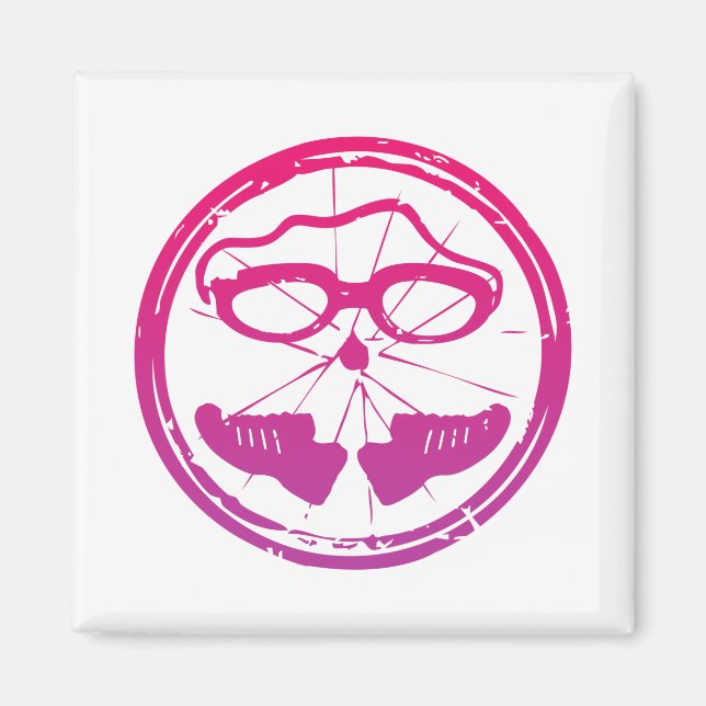 En underbar Triathlon-gåva till din vän eller fami Magnet (Framsidan)