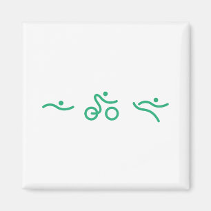 En underbar Triathlon-gåva till din vän eller fami Magnet