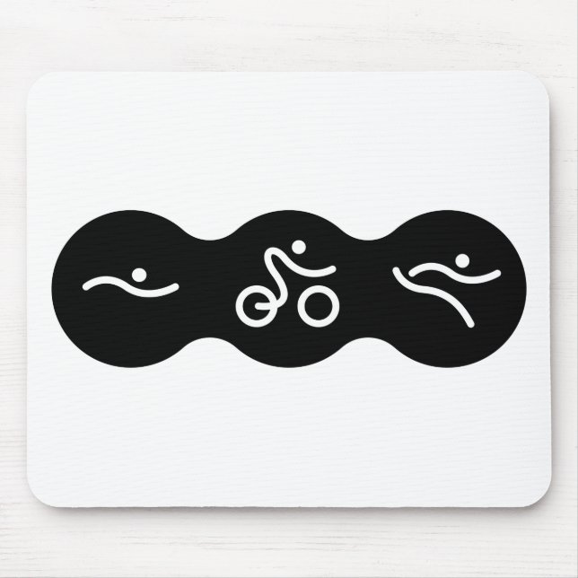 En underbar Triathlon-gåva till din vän eller fami Musmatta (Framsidan)