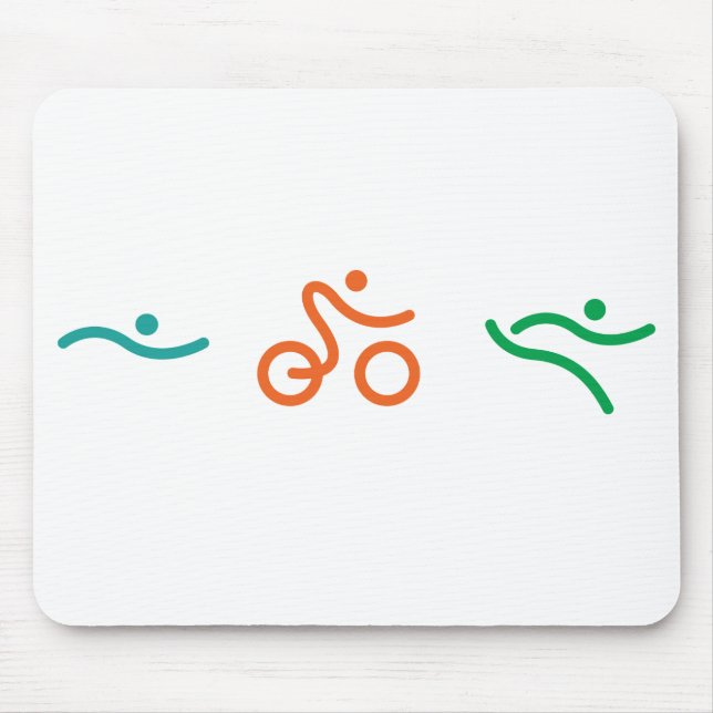 En underbar Triathlon-gåva till din vän eller fami Musmatta (Framsidan)