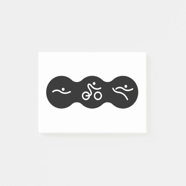 En underbar Triathlon-gåva till din vän eller fami Post-it Block (Framsida)