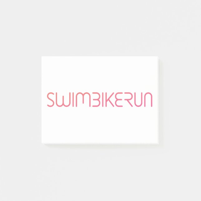 En underbar Triathlon-gåva till din vän eller fami Post-it Block (Framsida)