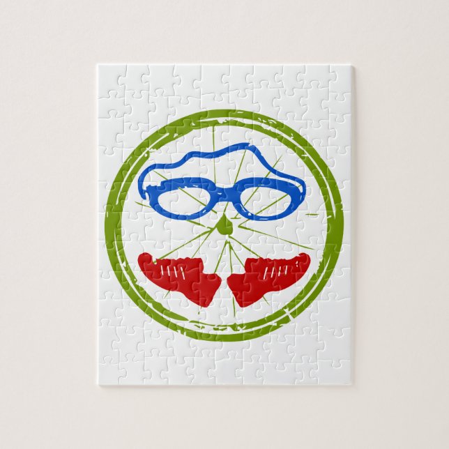 En underbar Triathlon-gåva till din vän eller fami Pussel (Vertikal)