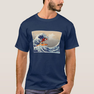 En underbar vinkar ryttaren av Kanagawa T Shirt