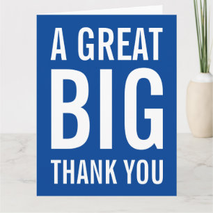 En Underbarare stor Tack Kort