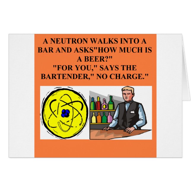 En underbarfysikdesign hälsningskort (Framsidan Horizontal)