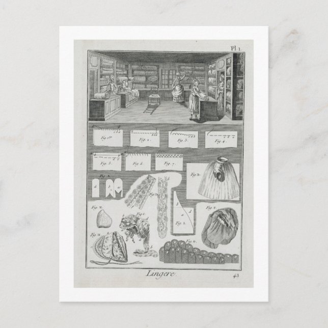 En underlagstillverkares verkstad och material frå vykort (Framsida)