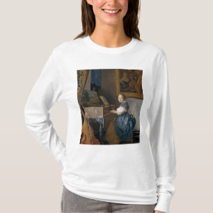 En ung dam som placeras på en Virginal, c.1670 T Shirt
