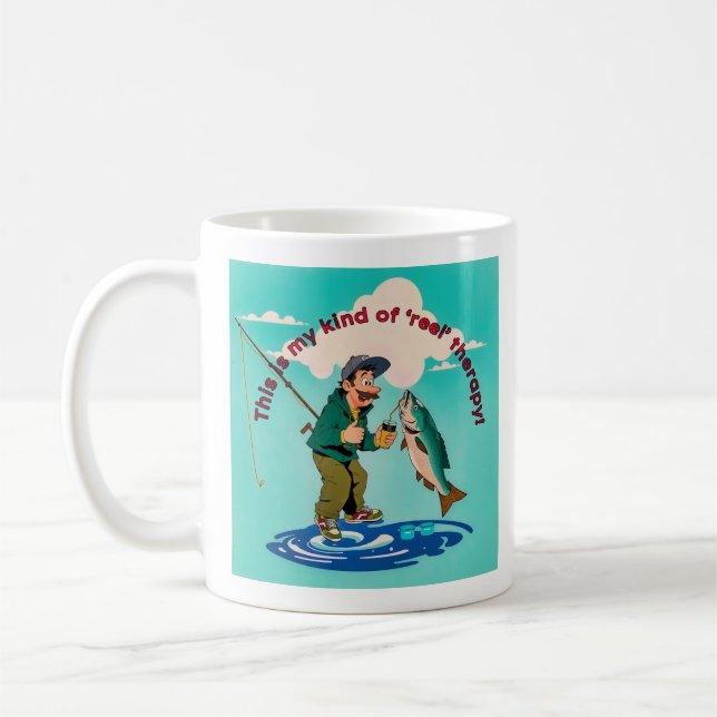 En ung fiskares triumf kaffemugg (Vänster)