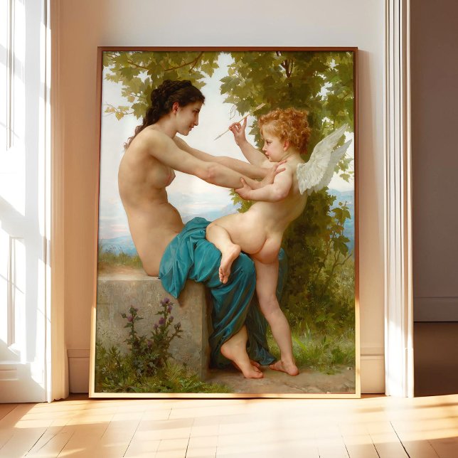 En ung flicka av William Bouguereau Berömd Målning Poster (Skapare uppladdad)