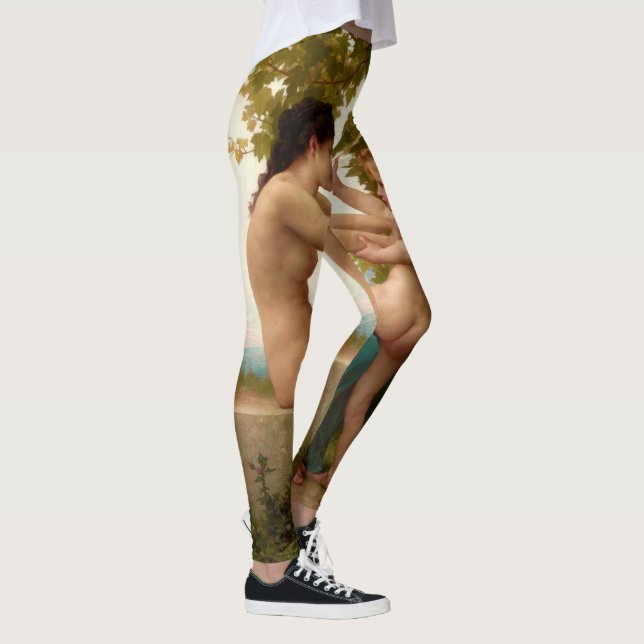 En ung flicka som försvarar sig mot Eros Leggings (Höger)