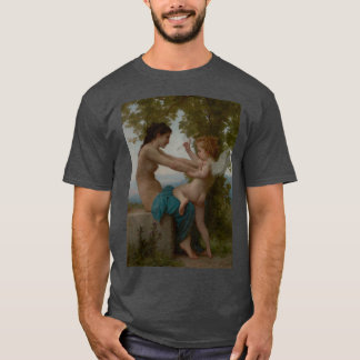 En ung flicka som försvarar sig mot kärlek t shirt