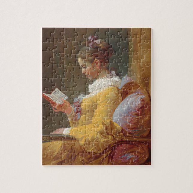 En ung flickaläsning, avläsaren av J. Fragonard Pussel (Vertikal)