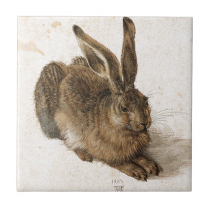 En ung Hare av Albrecht Durer Kakelplatta