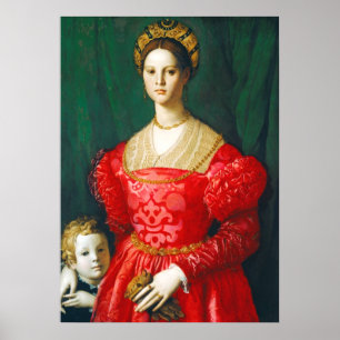 En ung kvinna och henne pys, c.1540 poster