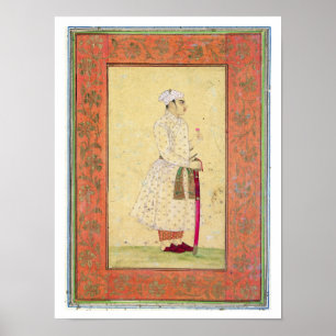 En ung nobleman av den Mughal domstolen, från Poster