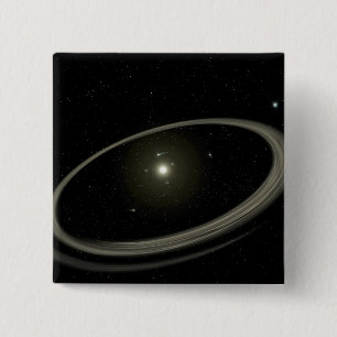 En ung stjärna som cirklas av normalformat planet knapp