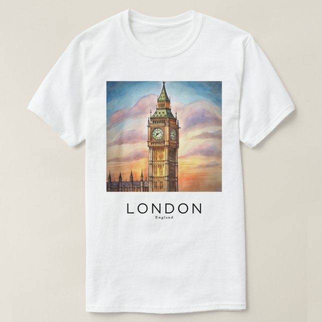 En ungdomströja med en bild av London T Shirt (Design framsida)